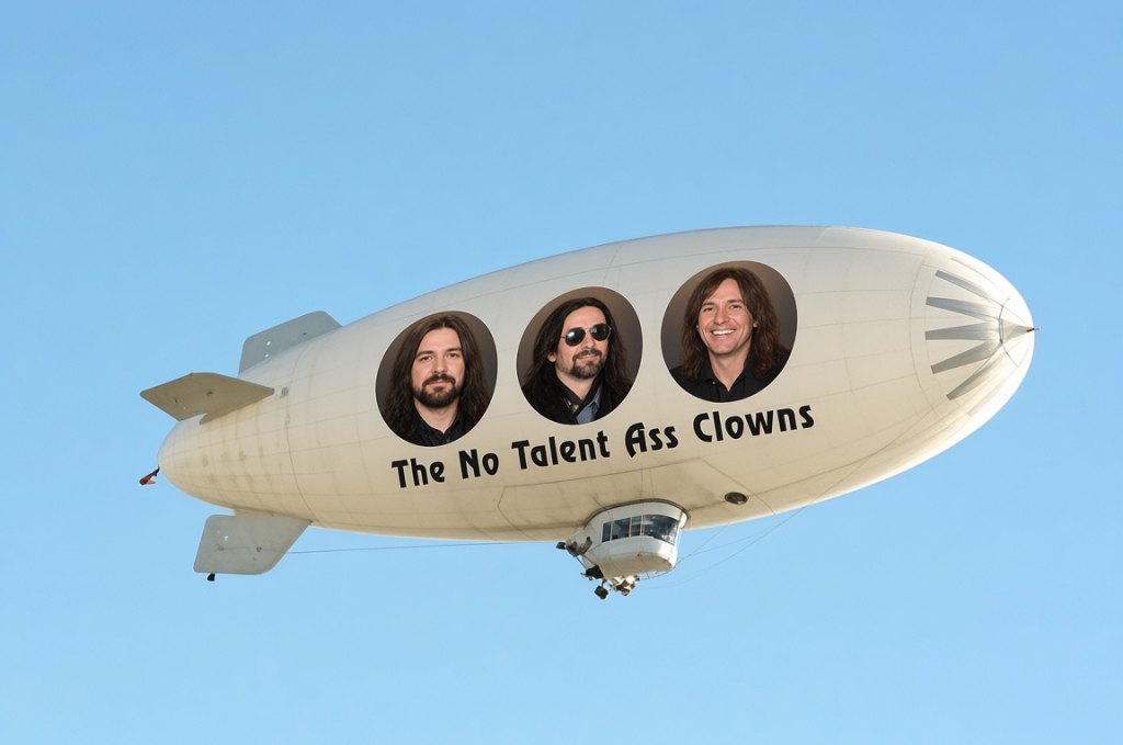 No Talent Ass Clowns Tour Blimp