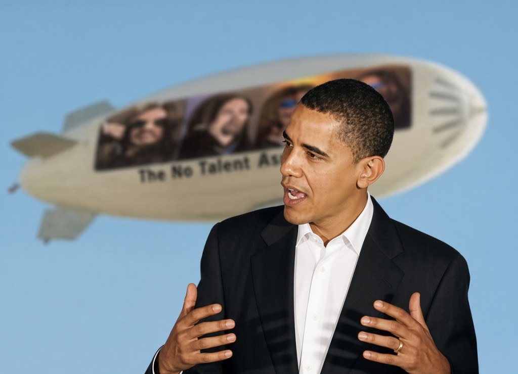 No Talent Ass Clowns Blimp Goes Missing; Obama Urges Calm Ass Clowns Press Conference